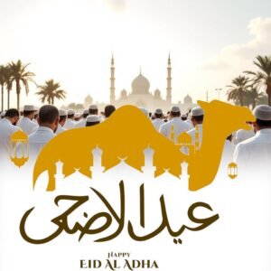 Muslim community offering Eid Al Adha prayer together