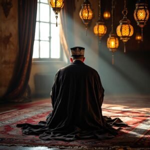 man praying