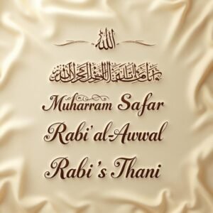 Islamic months 